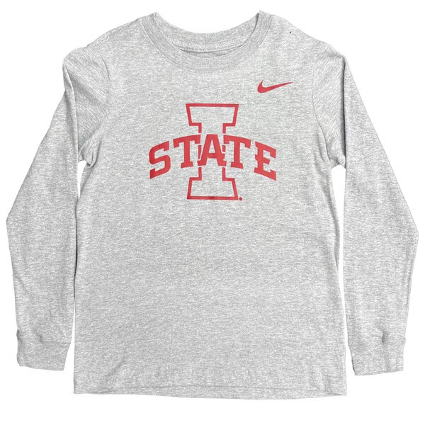 Nike® Youth I-State Gray Long Sleeve T-Shirt